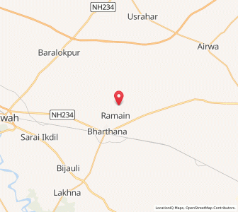 Map of Bhitara, Uttar Pradesh