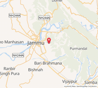 Map of Bhitindi, Kashmir