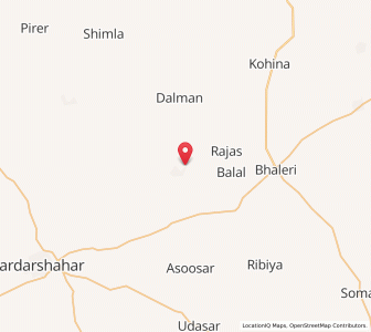 Map of Bhogan, Rajasthan