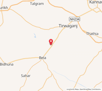 Map of Bhogela, Uttar Pradesh
