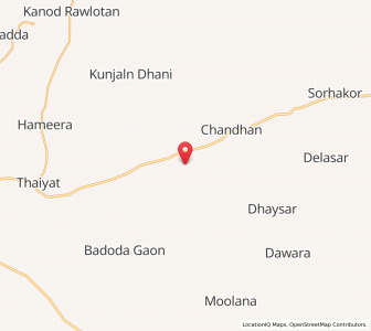 Map of Bhojak, Rajasthan