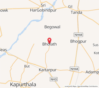 Map of Bholath, Punjab