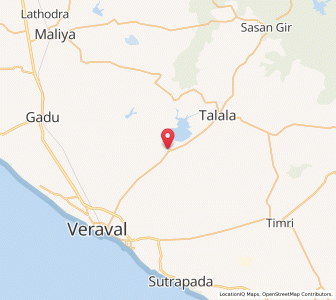 Map of Bholawat, Gujarat