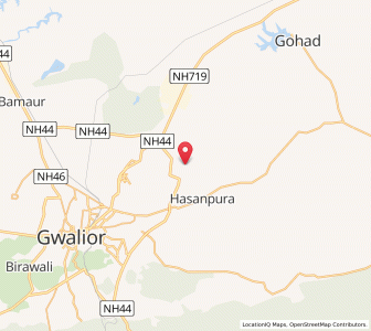 Map of Bhonderi, Madhya Pradesh