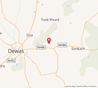 Map of Bhonrasa, Madhya Pradesh