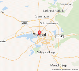 Map of Bhopal, Madhya Pradesh