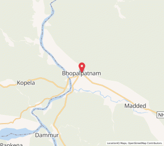 Map of Bhopalpatnam, Chhattisgarh