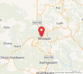 Map of Bhowali, Uttarakhand