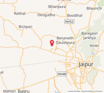 Map of Bhudarpura, Rajasthan