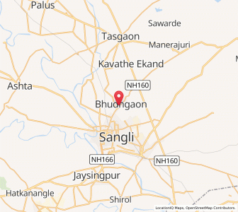 Map of Bhudgaon, Maharashtra