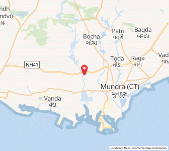 Map of Bhujpur, Gujarat
