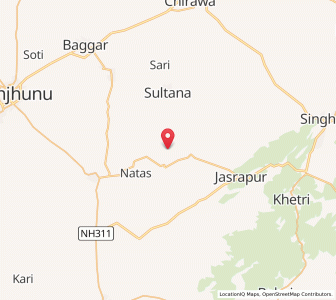 Map of Bhukana, Rajasthan