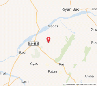 Map of Bhumaliya, Rajasthan