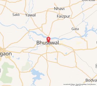 Map of Bhusāval, Maharashtra