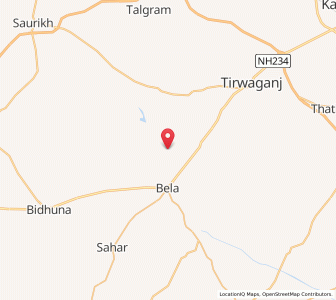Map of Bhutia, Uttar Pradesh