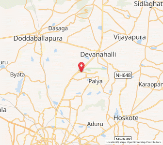 Map of BIAL Rd, Karnataka