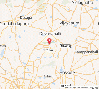 Map of BIAL Taxi Parking, Karnataka