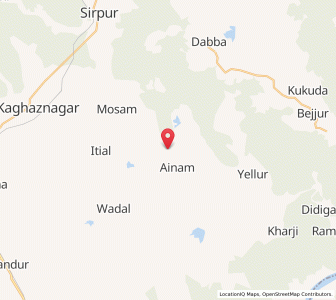 Map of Bibra, Andhra Pradesh