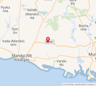 Map of Bidada, Gujarat