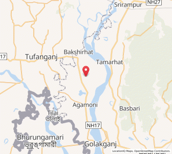 Map of Bidyardabri, Assam