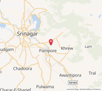 Map of Bifin, Kashmir