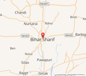 Map of Bihar Sharif, Bihar