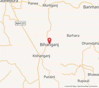 Map of Bihariganj, Bihar