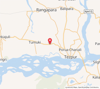 Map of Bihuguri, Assam