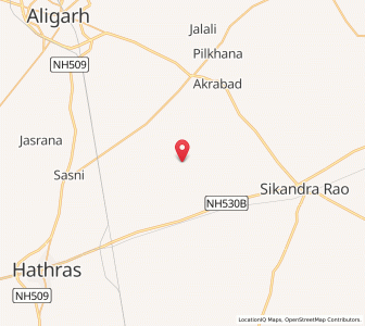 Map of Bijaigarh, Kashmir