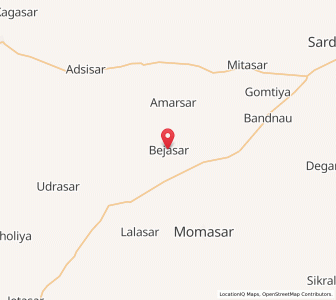 Map of Bijasar, Rajasthan