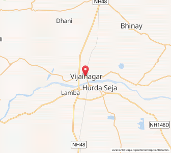 Map of Bijaynagar, Rajasthan