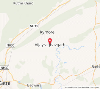 Map of Bijeraghogarh, Madhya Pradesh