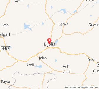Map of Bijolia, Rajasthan