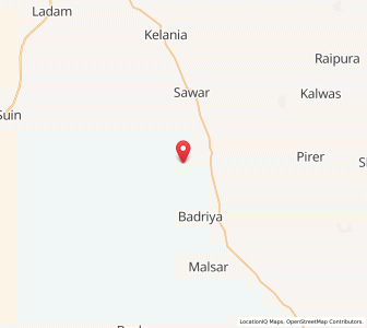 Map of Bijrasar, Rajasthan