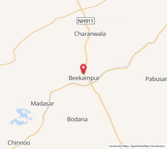 Map of Bikampur, Rajasthan