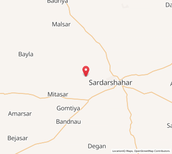 Map of Bikamsara, Rajasthan