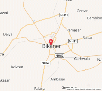 Map of Bikaner, Haryana
