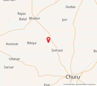 Map of Bikasi, Rajasthan