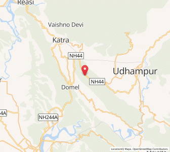 Map of Bikhon, Kashmir