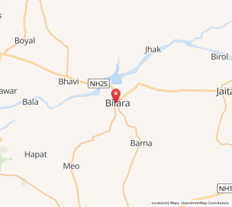 Map of Bilara, Rajasthan