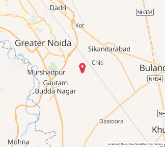 Map of Bīlāspur, Uttar Pradesh
