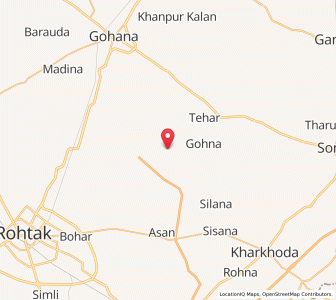 Map of Bilbilan, Haryana