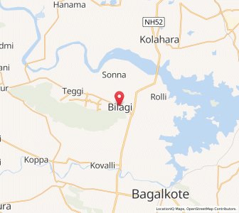 Map of Bilgi, Karnataka