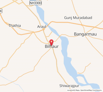 Map of Bilhaur, Uttar Pradesh
