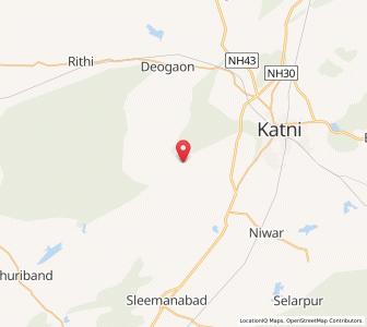 Map of Bilheri, Madhya Pradesh