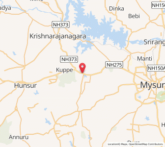 Map of Bilikere, Karnataka