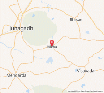 Map of Bilkha, Gujarat