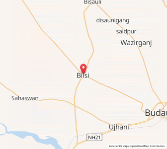 Map of Bilsi, Uttar Pradesh