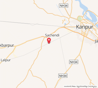 Map of Binaur, Uttar Pradesh
