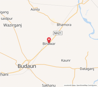 Map of Binawar, Uttar Pradesh